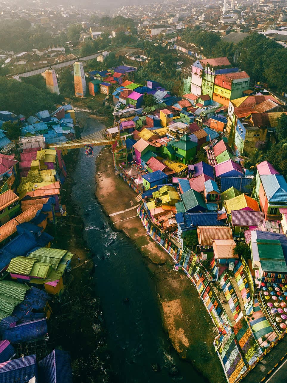 Malang, Indonesia city landscape