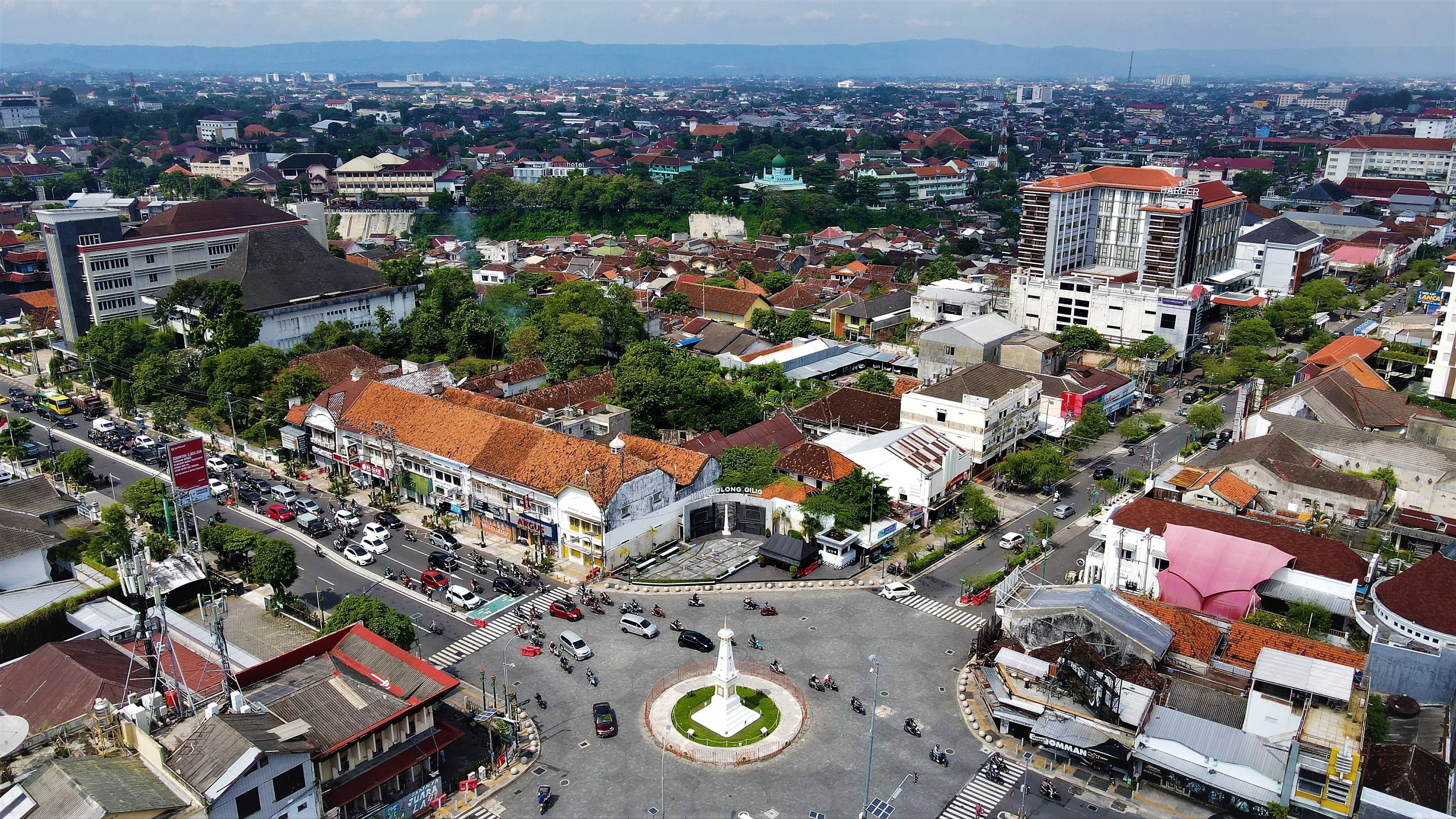 Special Region of Yogyakarta, Indonesia city landscape