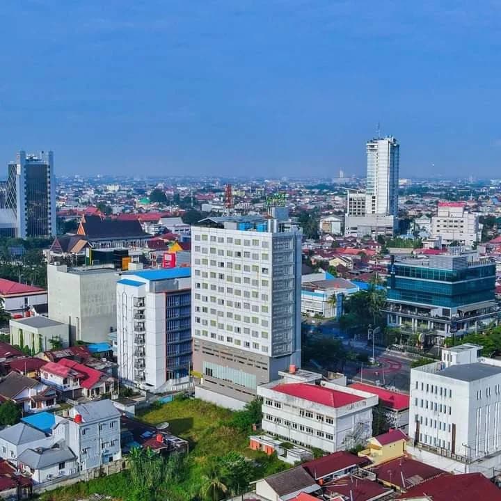 Eastern Sumatera, Indonesia city view