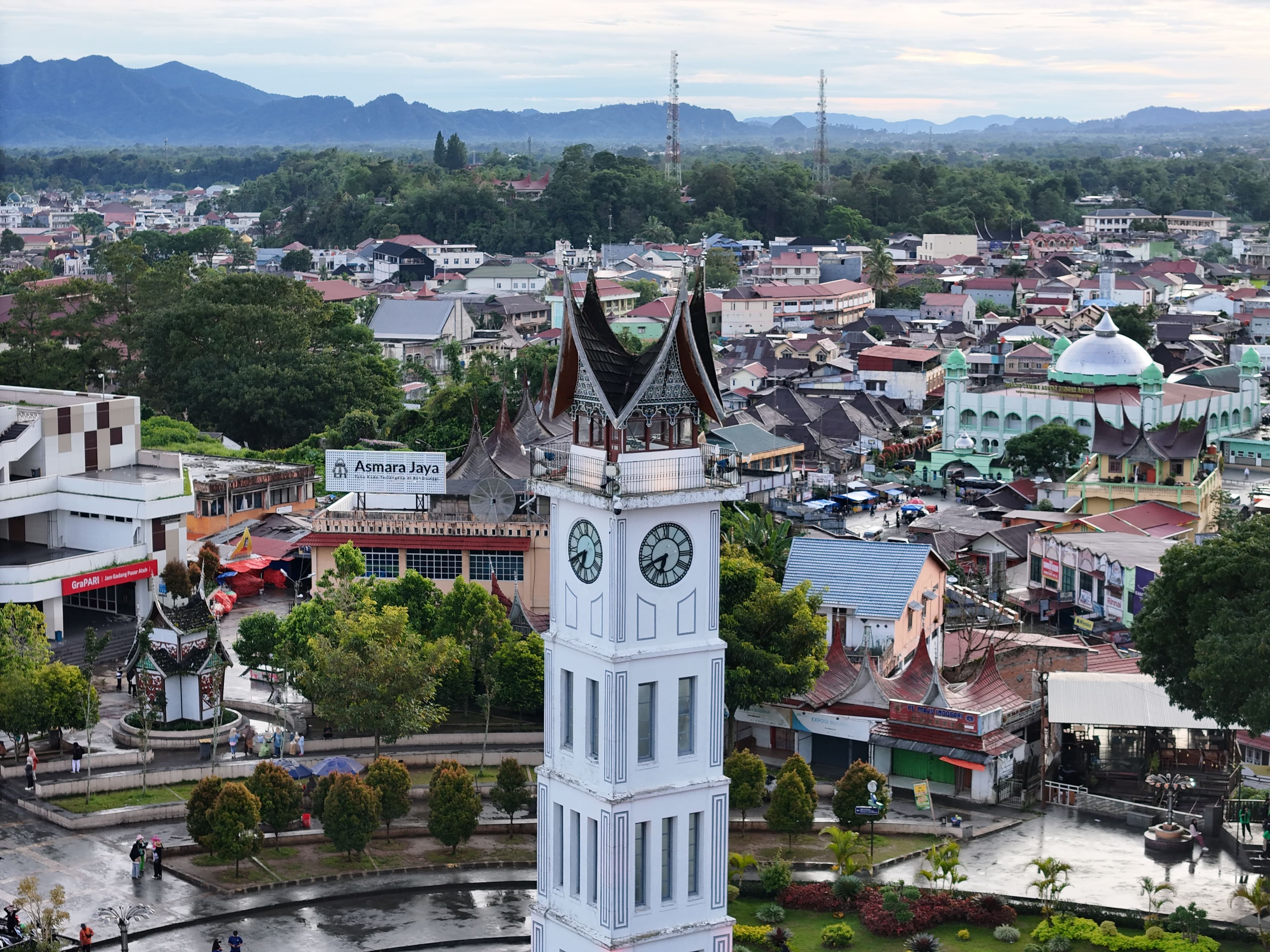 Western Sumatera, Indonesia city view